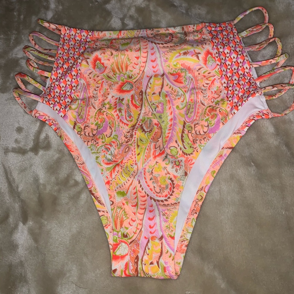 Victoria’s Secret high waisted swim bottoms L